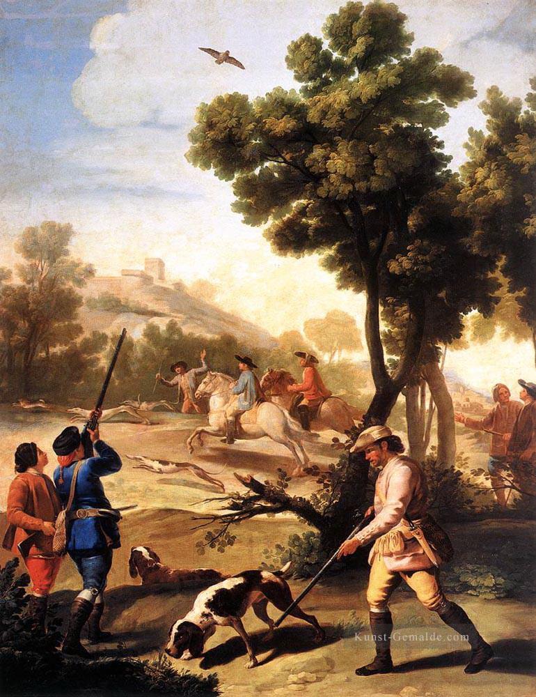 der Quail schießt Romantischen modernen Francisco Goya Ölgemälde